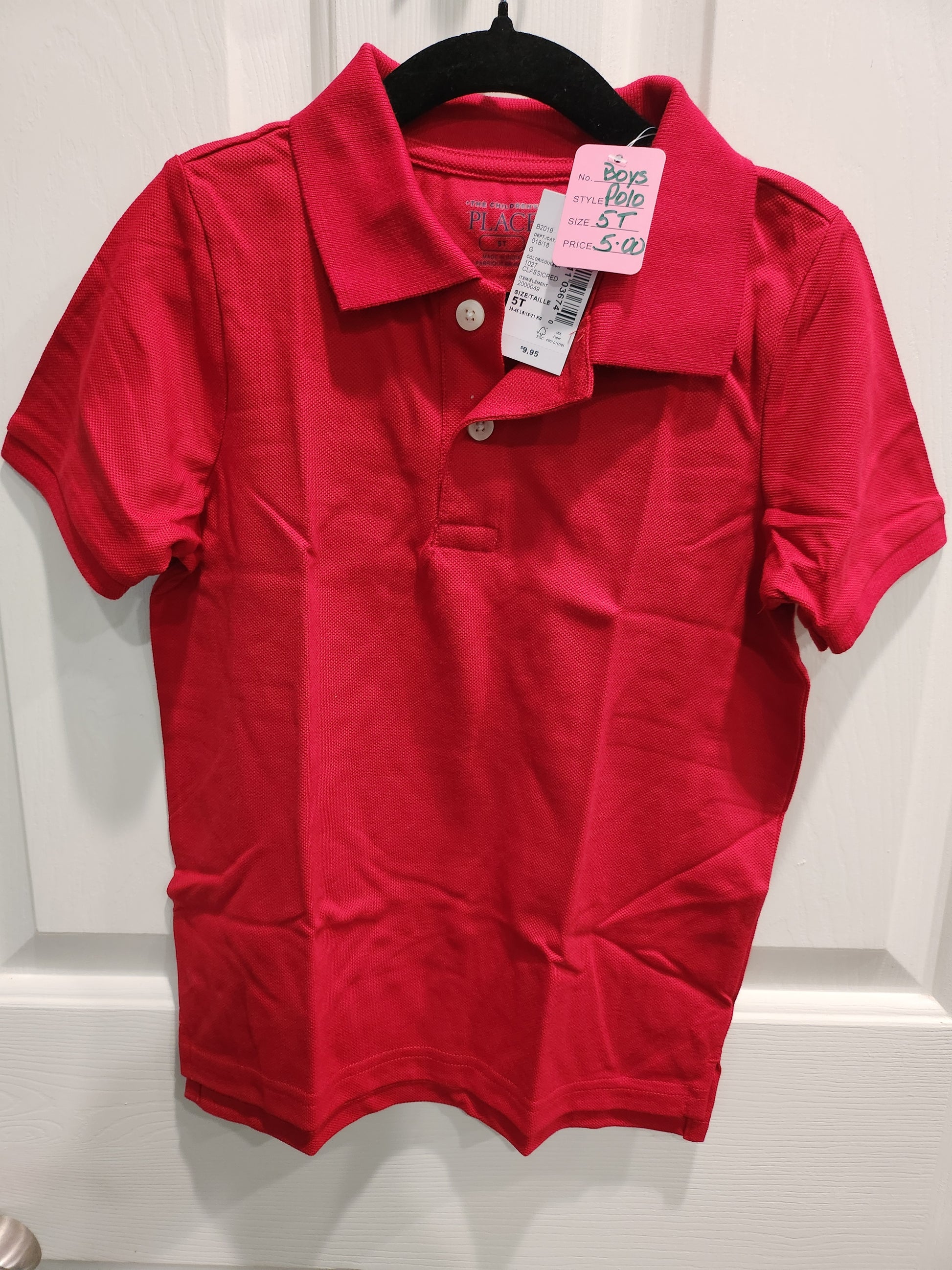 4 T Polos, yellow, navy, & red
