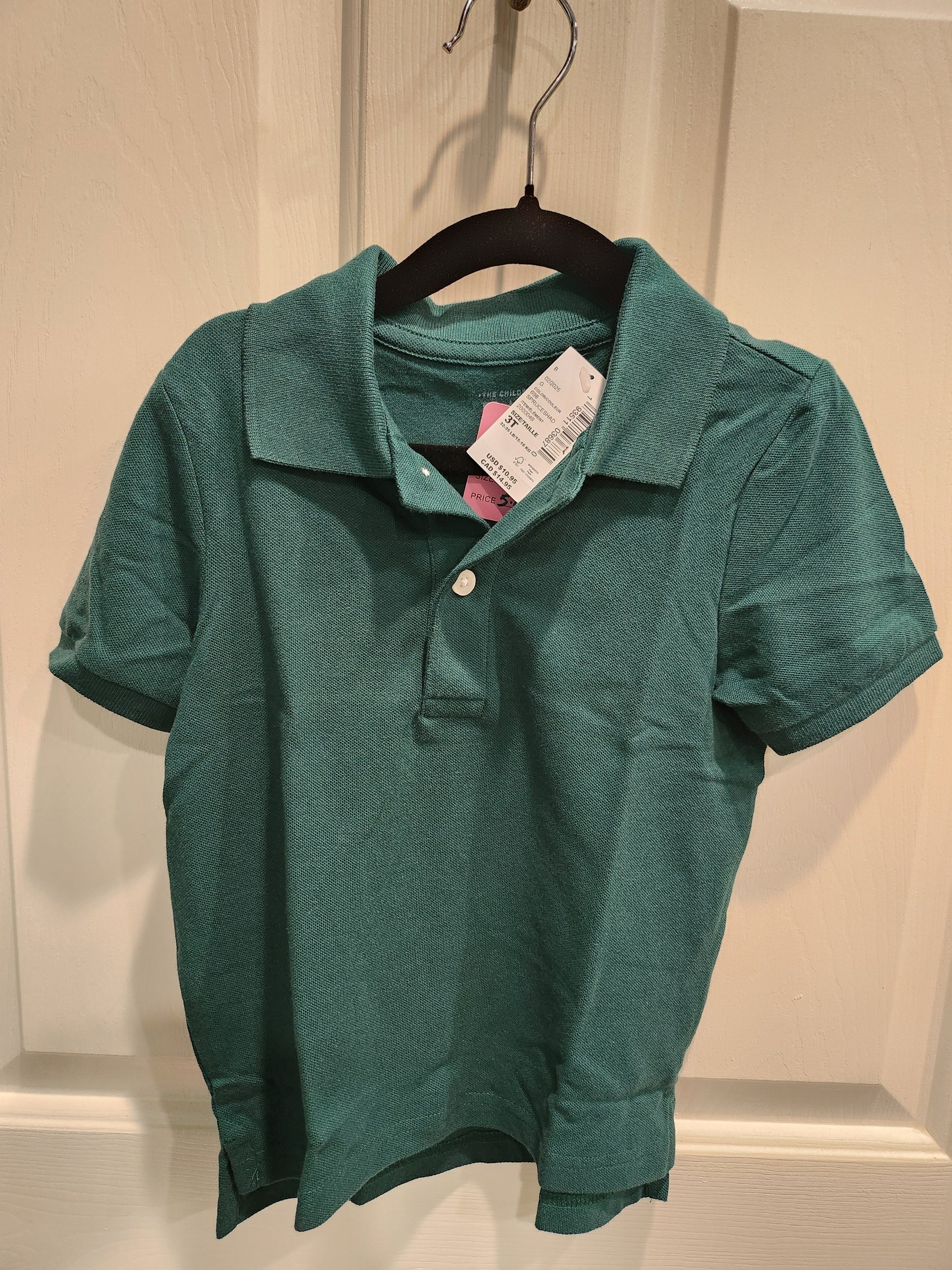 3T Polos, maroon, yellow, & green