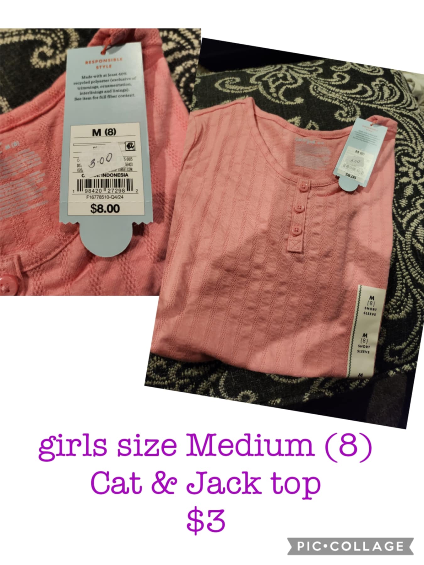 Cat & Jack Pink Shirt